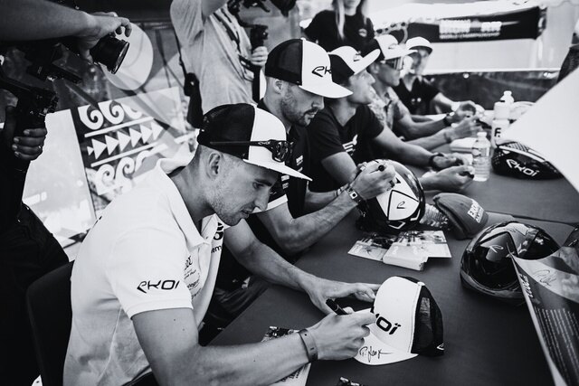 Meeting the fans