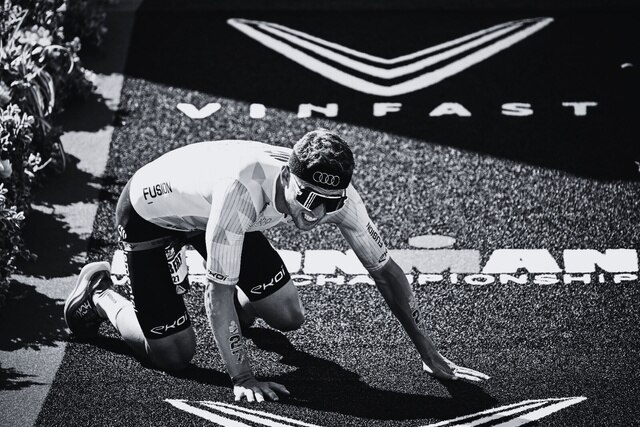 Ironman finish line